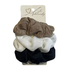 5:$20 Scunci 3pc Burlap Scrunchies